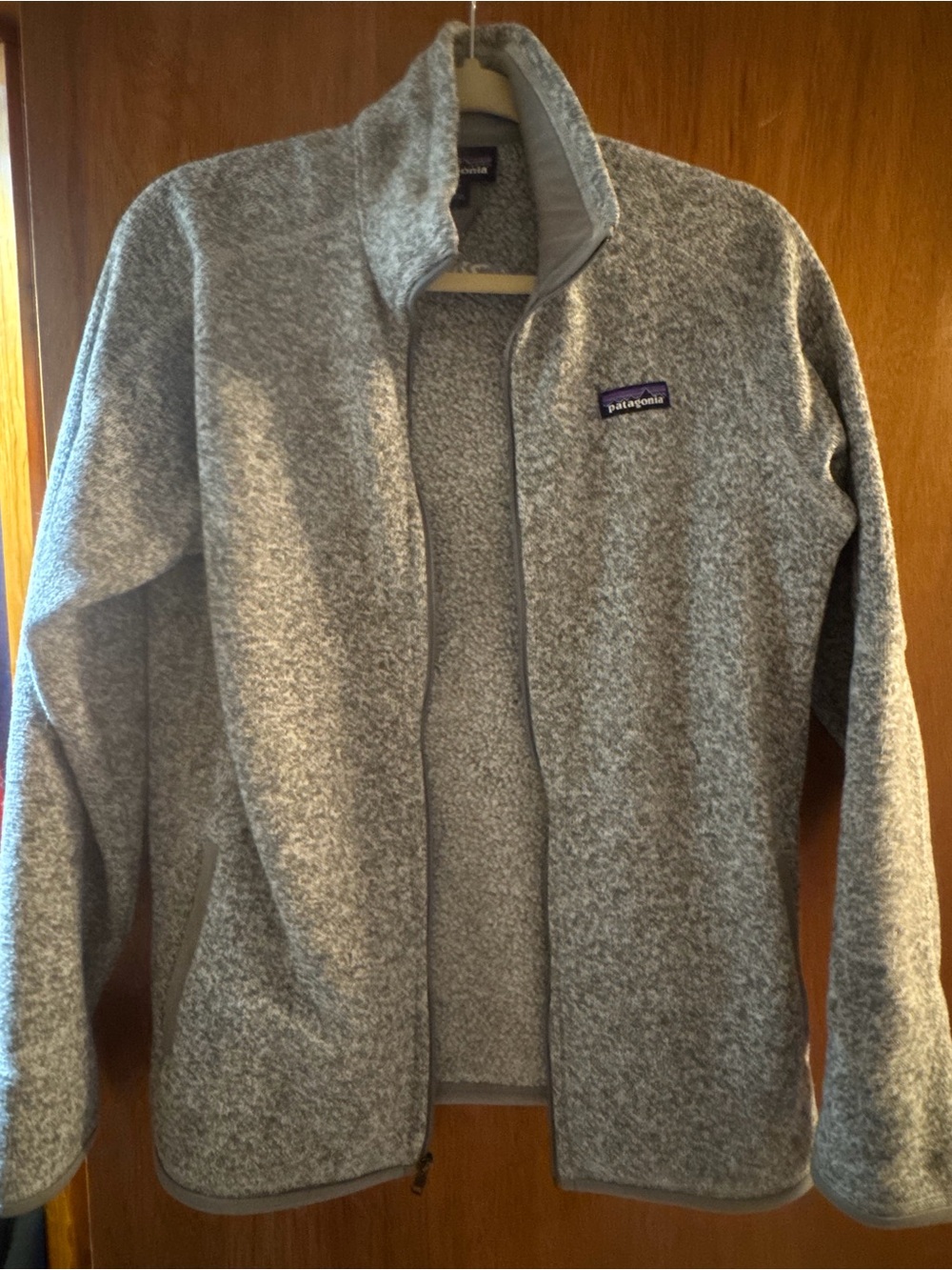 Patagonia Women’s Gray Full-Zip Heathered Fleece Jacket